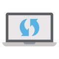 Backup, data sync Color Vector icon which can easily modify or edit Royalty Free Stock Photo