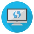 Backup, data sync Color Vector icon which can easily modify or edit Royalty Free Stock Photo