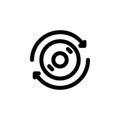 Backup disc icon. Perfect for application, web, logo and presentation template. icon design line style