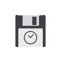 Backup disk drive floppy save storage icon Royalty Free Stock Photo
