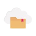 Backup folder Flat Vector icon which can easily modify or edit