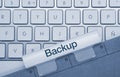 Backup - Inscription on Blue Keyboard Key Royalty Free Stock Photo