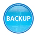 Backup floral blue round button