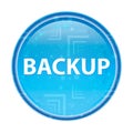 Backup floral blue round button Royalty Free Stock Photo
