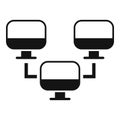Backup network icon simple vector. Data cloud Royalty Free Stock Photo