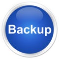 Backup premium blue round button Royalty Free Stock Photo