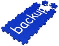 Backup Puzzle Showing Safe Royalty Free Stock Photo