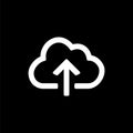 Backup and restore data cloud icon for simple flat style ui design Royalty Free Stock Photo