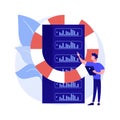 Backup server abstract concept vector illustration. Royalty Free Stock Photo