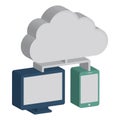 Backup system vector icon which can easily modify or edit Royalty Free Stock Photo
