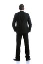 Backview of business man Royalty Free Stock Photo