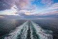 The backwash of the Baltic sea in the sunset Royalty Free Stock Photo