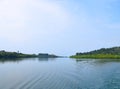 Backwater with Greenery on Banks with Clear Water and Blue Sky - River on Great Andaman Trunk Road, Baratang Island, India