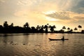 Backwater sunset Royalty Free Stock Photo