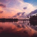 Backwater sunset at kerala