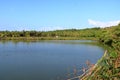 Backwater View in the Vayalapra Floating Park in Kannur District in Kerala, India