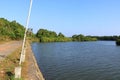 Backwater View in the Vayalapra Floating Park in Kannur District in Kerala, India