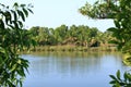 Backwater View in the Vayalapra Floating Park in Kannur District in Kerala, India