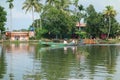 Backwaters network of brackish lagoons in Kerala