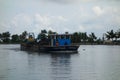 Backwaters network of brackish lagoons in Kerala