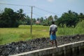 Backwaters network of brackish lagoons in Kerala