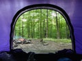 Backwoods camping view mount Greylock reserve Royalty Free Stock Photo