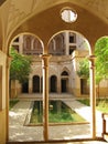 Backyard of Abbasi or Abbassian House in Kashan Royalty Free Stock Photo