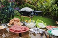 Backyard bar-b-que Royalty Free Stock Photo