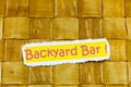 Backyard beer bar bbq neighborhood friends happy lifestyle garden party Royalty Free Stock Photo