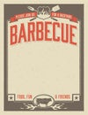 Backyard Barbecue Invitation Royalty Free Stock Photo