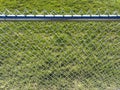 backyard chainlink fence chain steel security yard grass lawn metal fencing