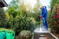 Backyard Cleaning Time Royalty Free Stock Photo
