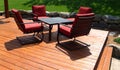 Backyard Deck Royalty Free Stock Photo