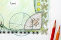 Backyard garden design plan. Royalty Free Stock Photo