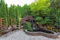 Backyard Landscaping with Waterfall Pond