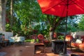 Backyard patio of the Pacific Northwest