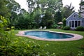 Backyard Pool Royalty Free Stock Photo