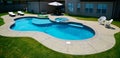 Backyard pool Royalty Free Stock Photo