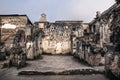 Backyard in ruins of Templo de San Jose cathedral, Antigua, Guatemala, Central America