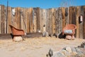 Desert outdoor seating area