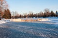 Backyard Skating Rink Royalty Free Stock Photo