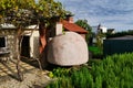 Backyard Stone Pizza Oven Royalty Free Stock Photo