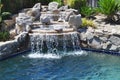 Backyard waterfall