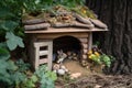 backyard wildlife and critter hideout, with hidden spaces and secret entrances