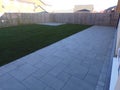 Backyard tile patios