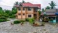 Extreme weather causes damaging floods along the National Highway on Mindoro Island, Philippines.