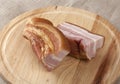 Bacon on the board Royalty Free Stock Photo