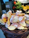 bacon and cheese, polish traditional appetizer
