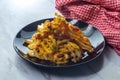 Bacon Cheese Waffle Fries Royalty Free Stock Photo