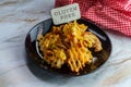 Bacon Cheese Waffle Fries Royalty Free Stock Photo